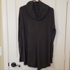 NWOT GNW Cowl Neck Asymmetrical Tunic Sweater